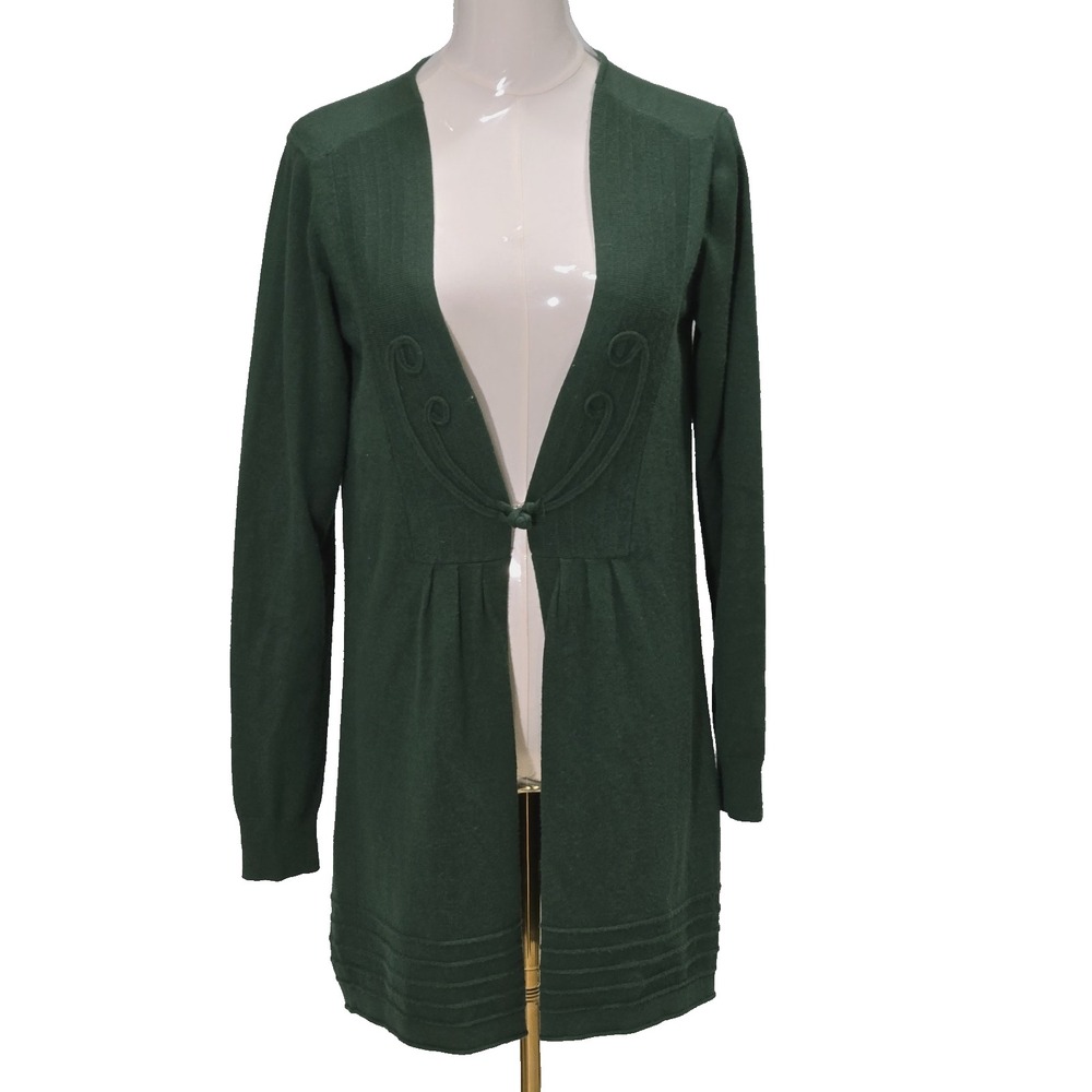 Soft Surroundings Sweater Dress Womens Long Sleeve Size Small Green